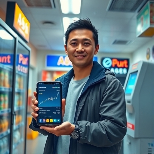2025年台灣投資者在超商購買加密貨幣示意圖