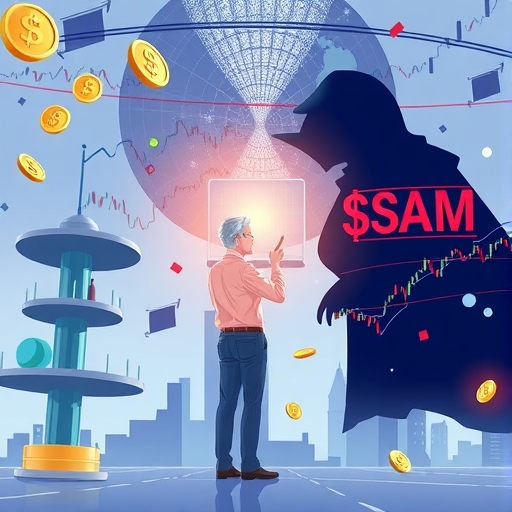 全球金融交易與詐騙風險示意圖