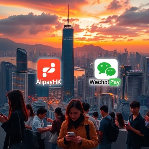 香港傍晚繁華都市景觀，展現金融中心活力