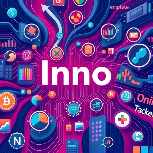 英諾賽科科技願景與Infinox金融風險的對比插畫