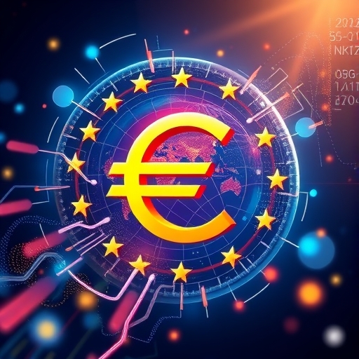 EUR代表歐元與歐洲尺寸的雙重含義視覺化插圖