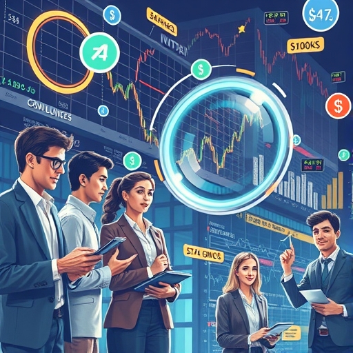 動態且複雜的金融交易圖解，呈現IEXS多資產交易平台的運作機制