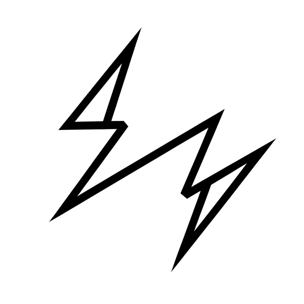 之字形線條示意圖,呈現如閃電或鋸齒般的Zigzag基本形態