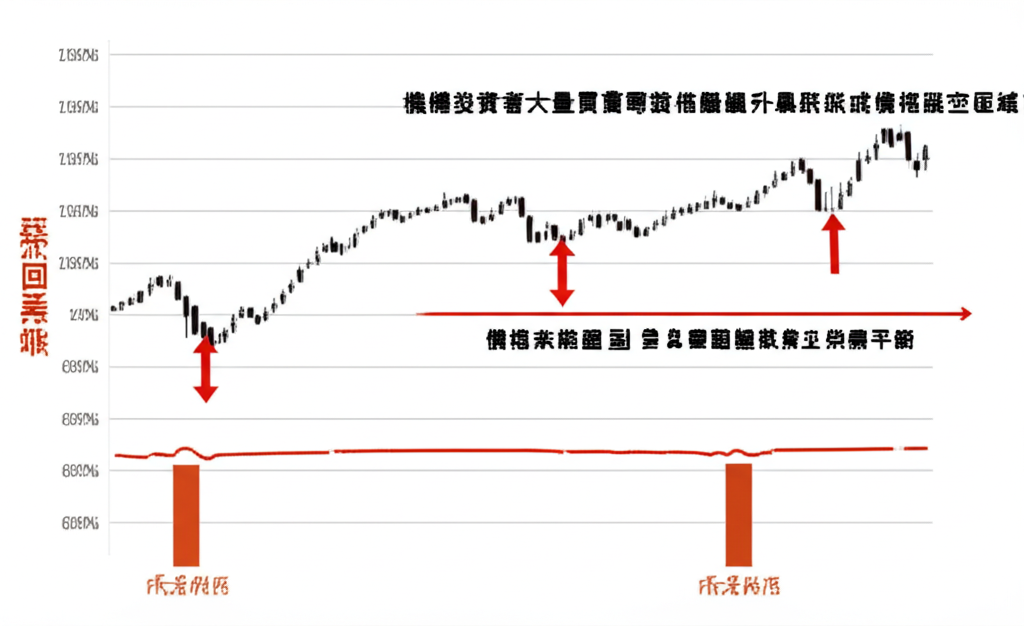 機構投資者導致價格跳空形成 FVG 區域的市場動態插圖，強調供需失衡與未來回補過程