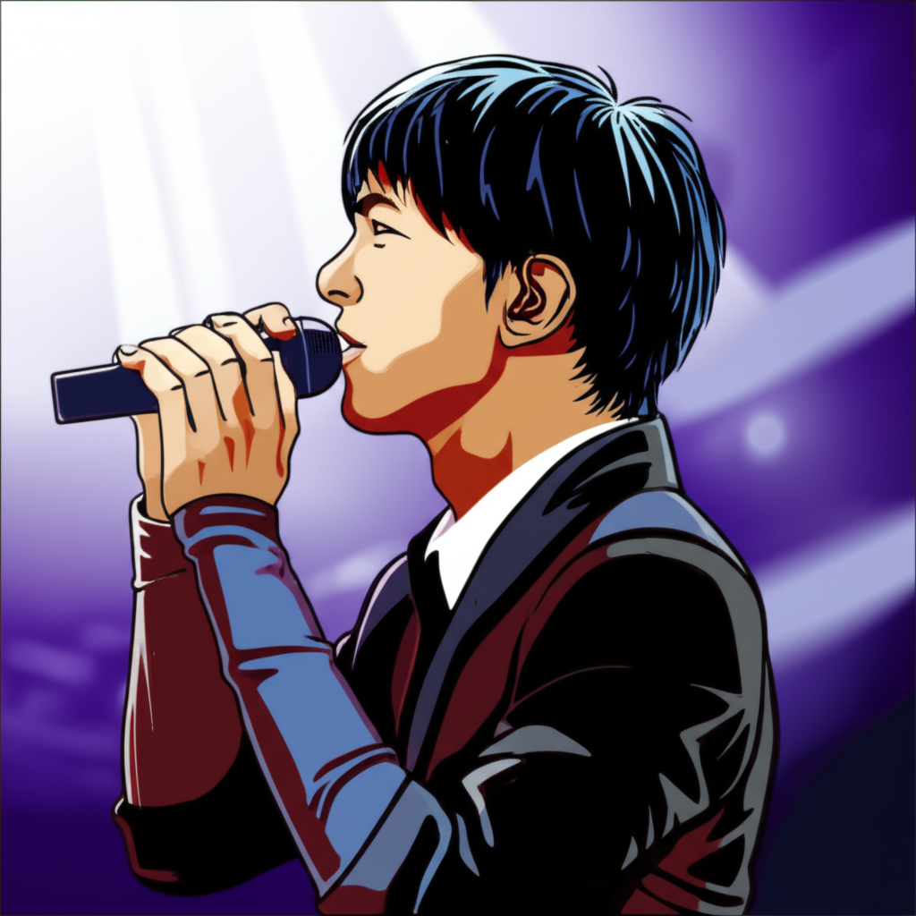 韓國男歌手KCM在舞台上演唱R&B與抒情歌曲，展現情感豐富的表演