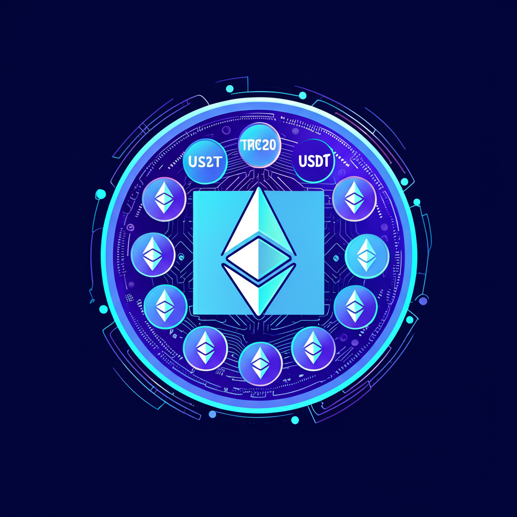 TRC20 USDT is a widely circulated stablecoin combining USDT stability with Tron blockchain performance known for its low transaction fees and high transaction speed making it a top choice for quick economic transfers illustration