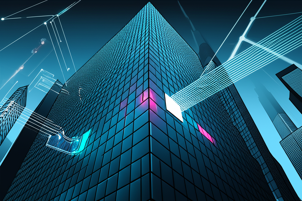 An illustration of a mysterious powerful financial giant Jane Street Capital with advanced technology complex mathematical models unique corporate culture influencing trillions of dollars in global market liquidity