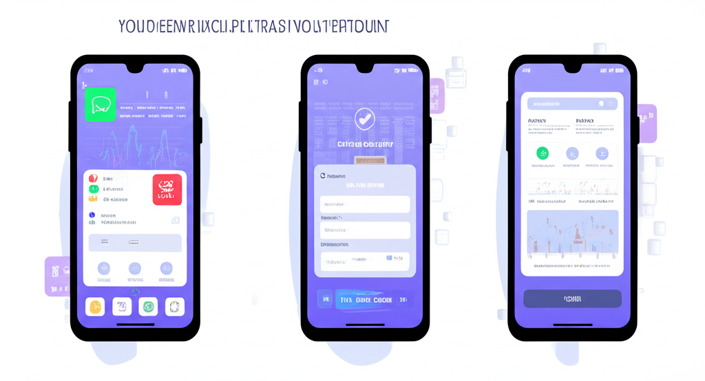 從App商店下載應用程式到線上開戶驗證，再到登入交易平台的步驟流程圖