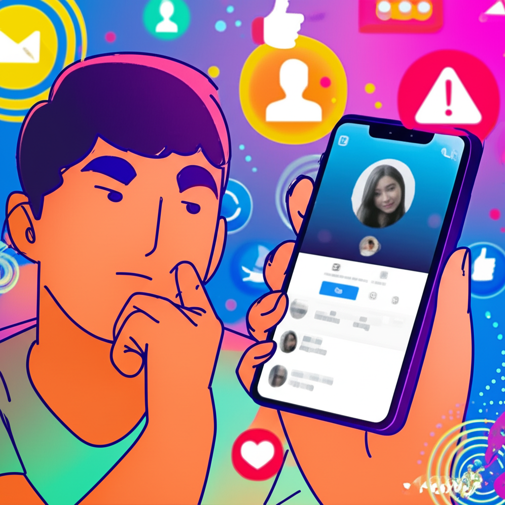 IG 詐騙加 LINE 警示插圖：用戶懷疑查看 IG 帳號與 LINE 聊天