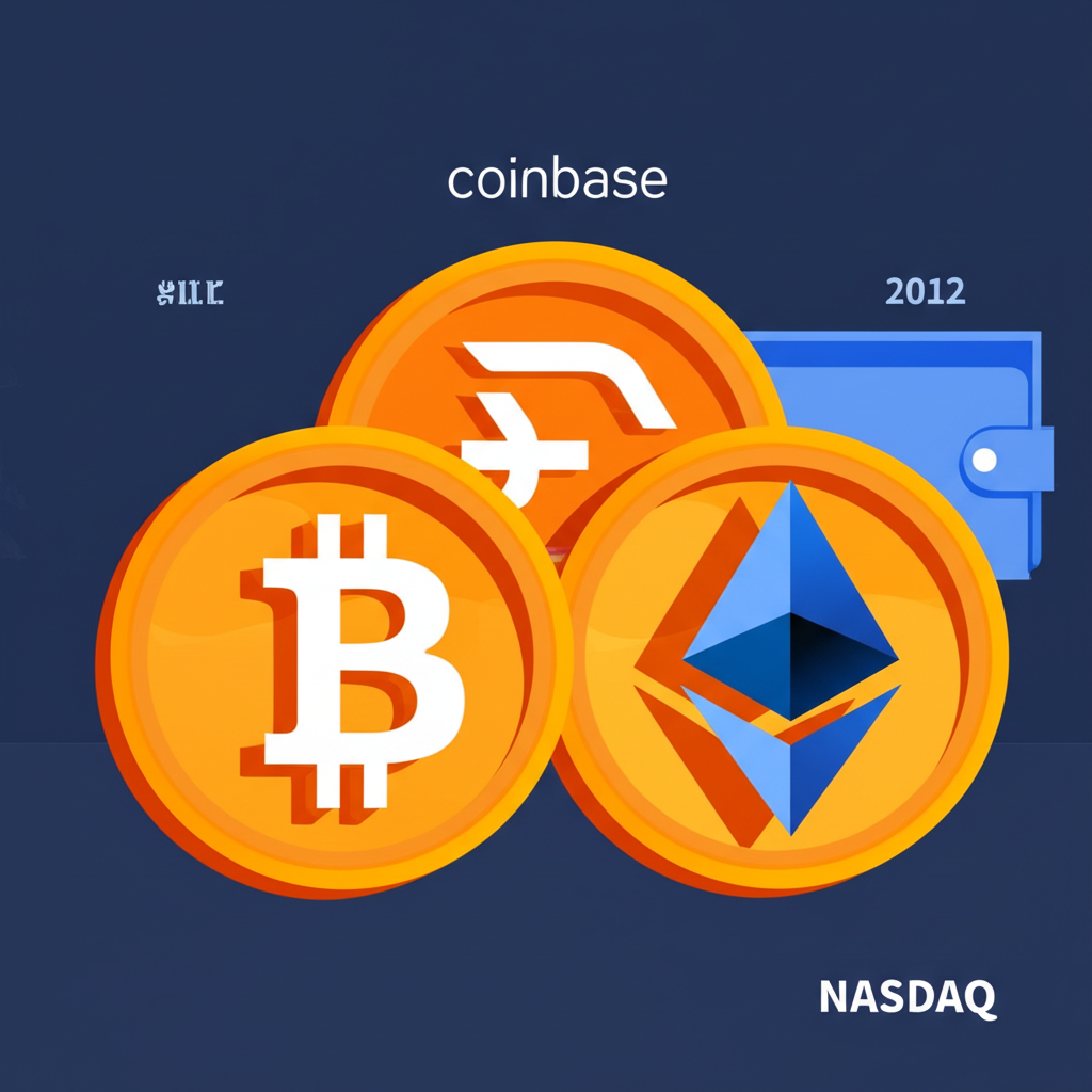 Coinbase as a leading cryptocurrency exchange founded in 2012 and listed on NASDAQ