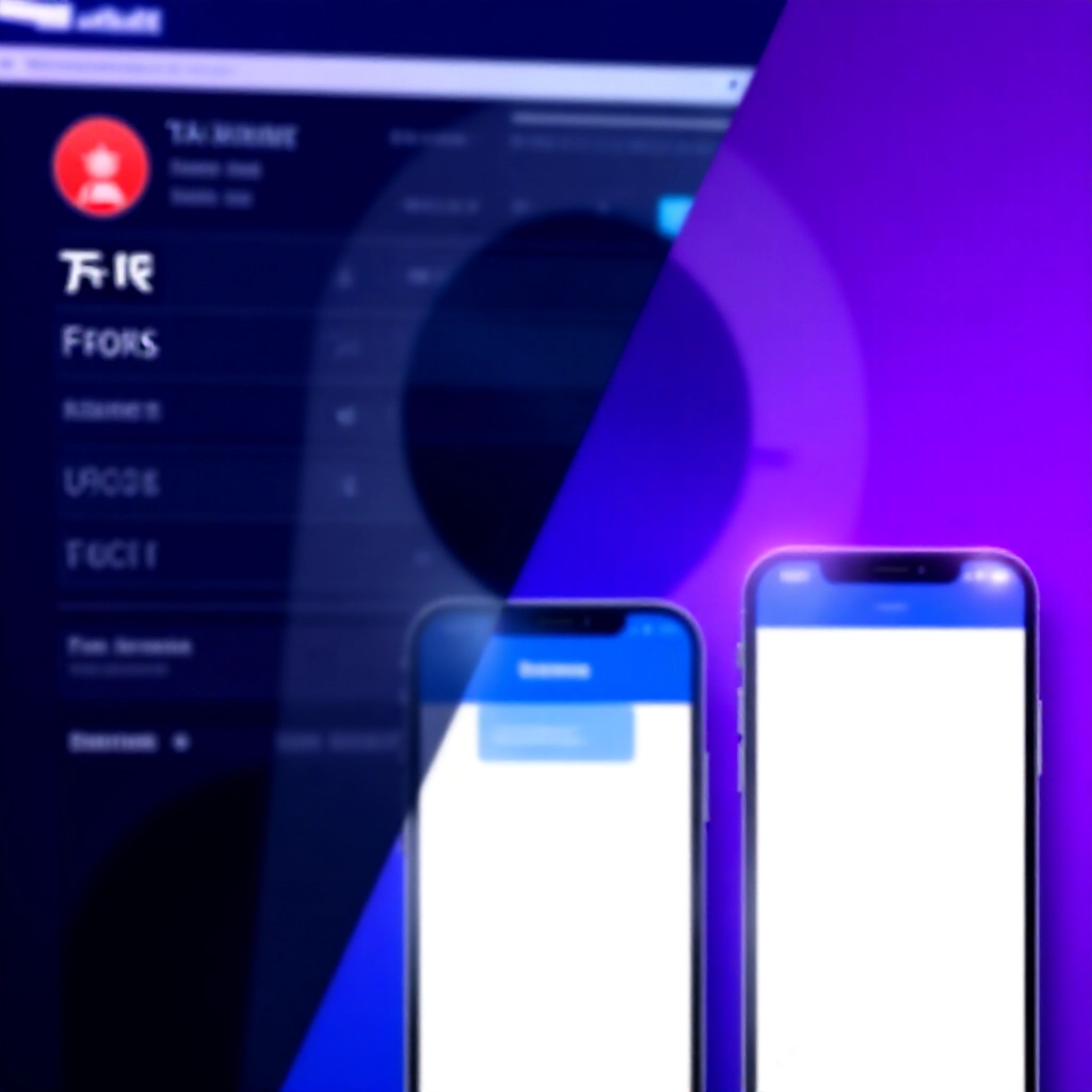 動感分割畫面對比台灣券商複雜介面與簡單海外交易 App，戲劇性藍紫燈光強調美股 ETF 費用差異